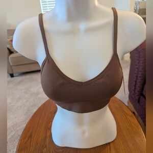 Spanx Brown Seamless Convertible Shaping Bralette, Size XS - NEW